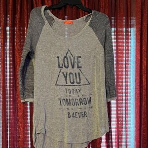 Spoiled Gray Knit Top